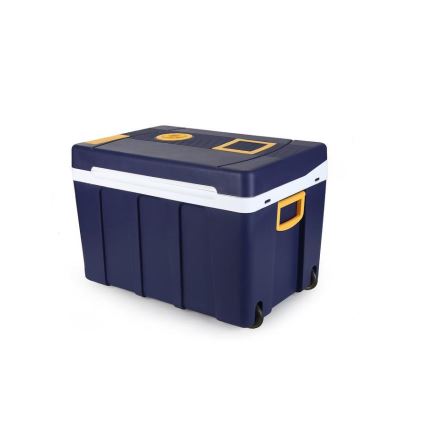 Chladící box pojízdný 60W/230/12V 50 l modrá/žlutá