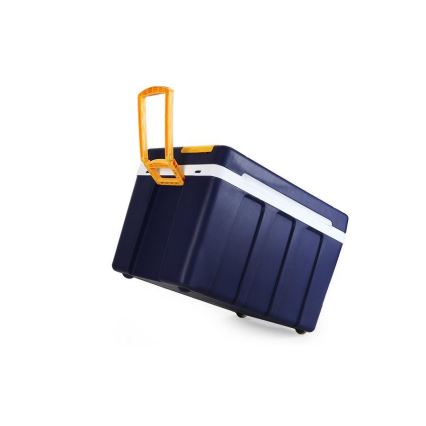 Chladící box pojízdný 60W/230/12V 50 l modrá/žlutá