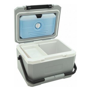 Chladící box s chladící vložkou 5 l šedá