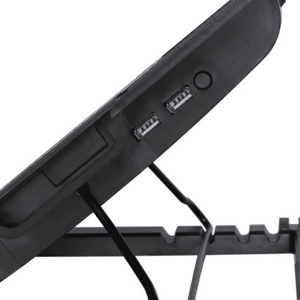 Chladící podložka pro notebook 1x ventilátor 2xUSB černá