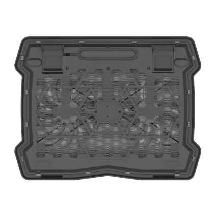 Chladící podložka pro notebook 2x ventilátor 2xUSB černá