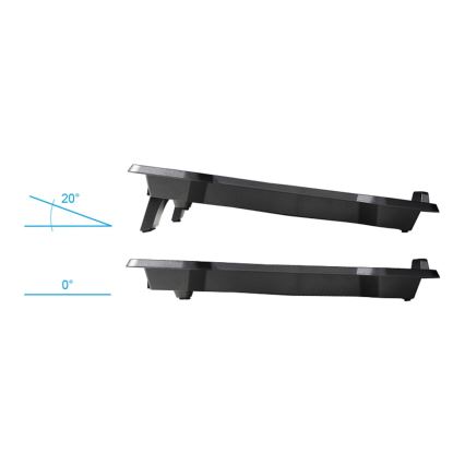 Chladící podložka pro notebook 2x ventilátor 2xUSB černá