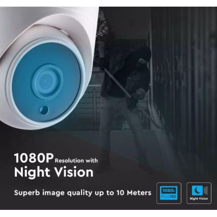 Chytrá bezpečnostní kamera LED/3W/12V 1080p