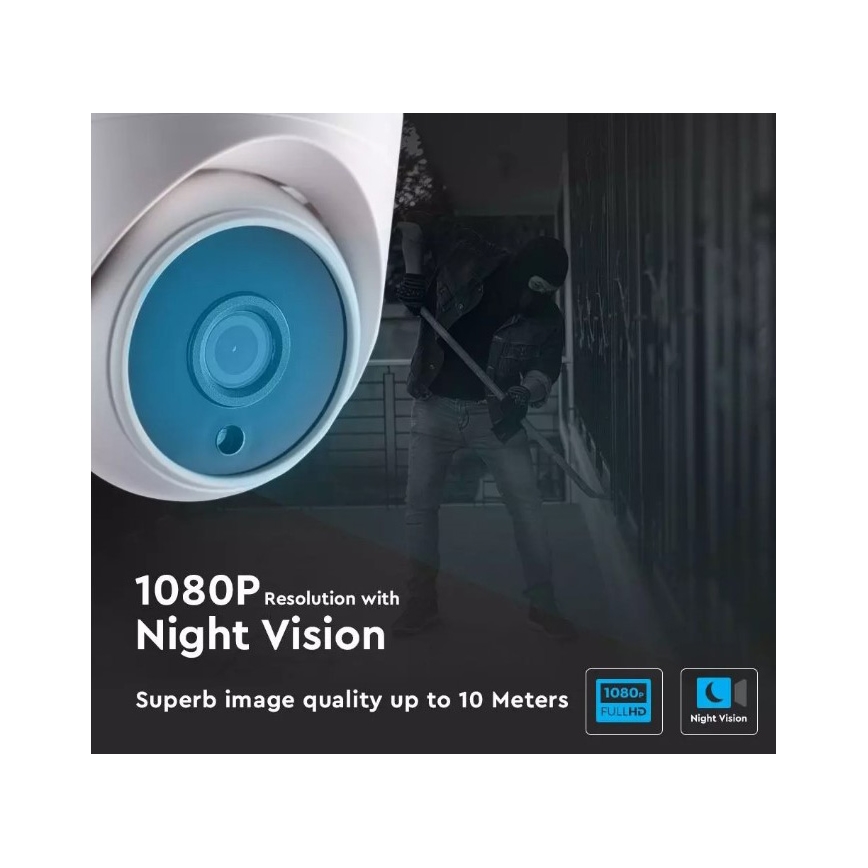 Chytrá bezpečnostní kamera LED/3W/12V 1080p