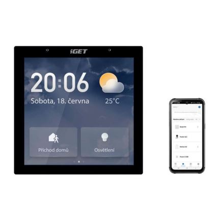 Chytrá brána s dotykovým displejem GW6 Wi-Fi Zigbee Bluetooth