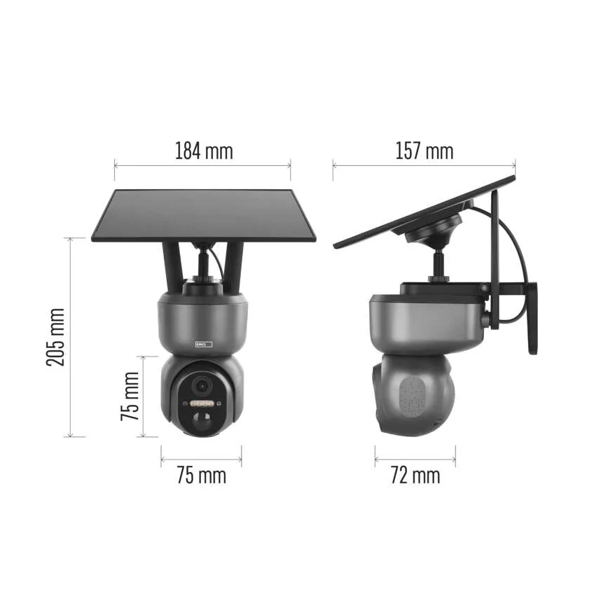 Chytrá solární kamera se senzorem GoSmart 4G/LTE 10400 mAh 5V IP65 Tuya