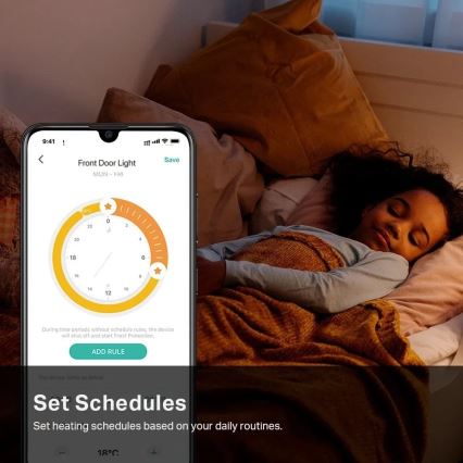 Chytrá termostatická hlavice s LCD displejem 2xAA Tuya