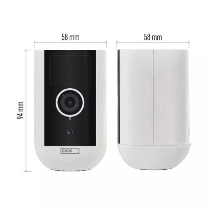 Chytrá venkovní kamera se senzorem pohybu GoSmart 5V 9600mAh IP65 Wi-Fi Tuya