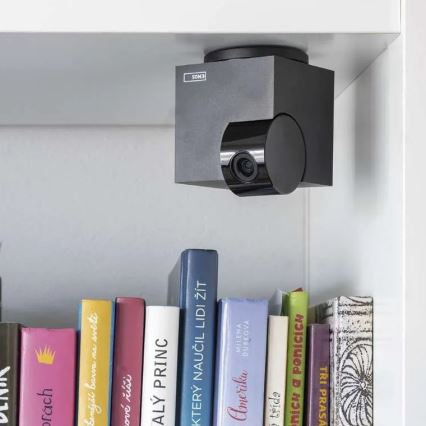 Chytrá vnitřní otočná kamera se senzorem pohybu GoSmart 5V Wi-Fi Tuya černá