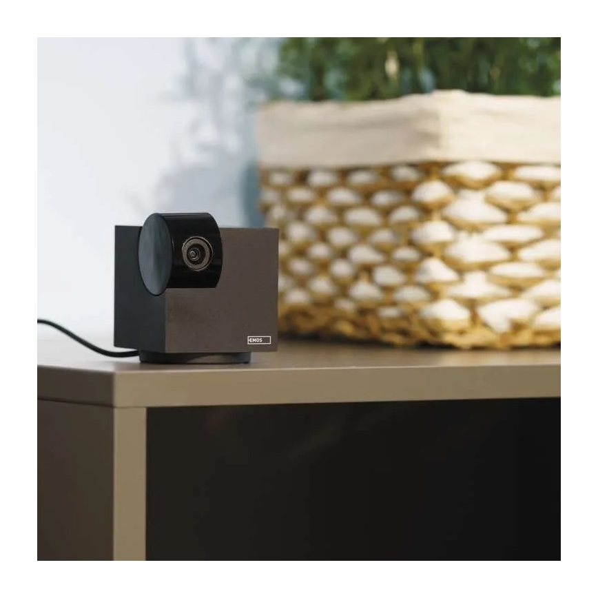 Chytrá vnitřní otočná kamera se senzorem pohybu GoSmart 5V Wi-Fi Tuya černá