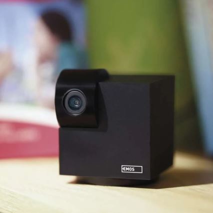 Chytrá vnitřní otočná kamera se senzorem pohybu GoSmart 5V Wi-Fi Tuya černá
