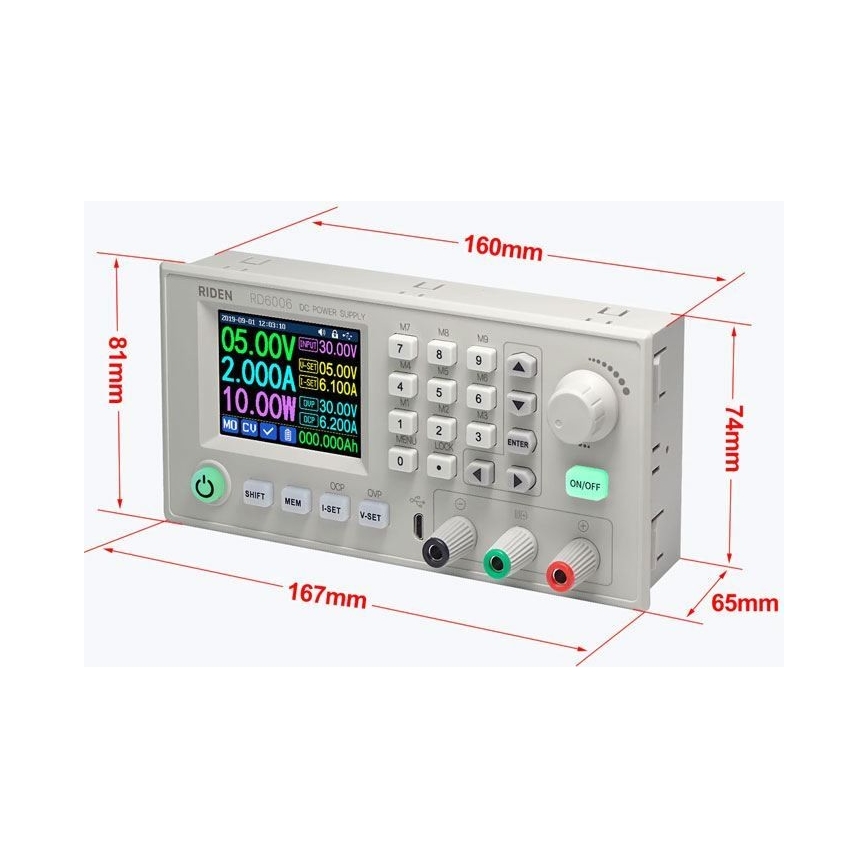 Chytrý laboratorní zdroj 0–60V/0–10A Wi-Fi