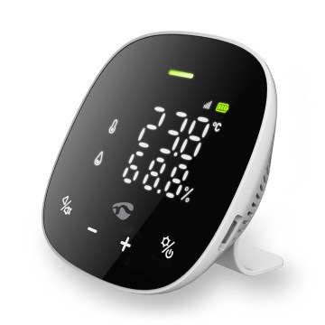 Chytrý monitor kvality ovzduší s LED displejem SmartLife Wi-Fi
