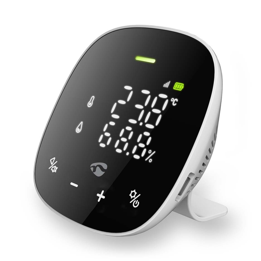 Chytrý monitor kvality ovzduší s LED displejem SmartLife Wi-Fi