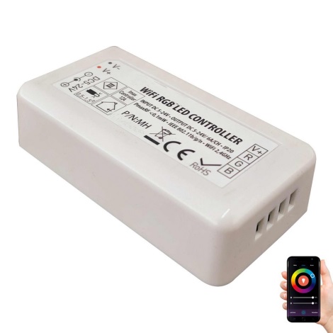 Chytrý ovladač pro LED RGB pásky 5-24V Wi-Fi Tuya