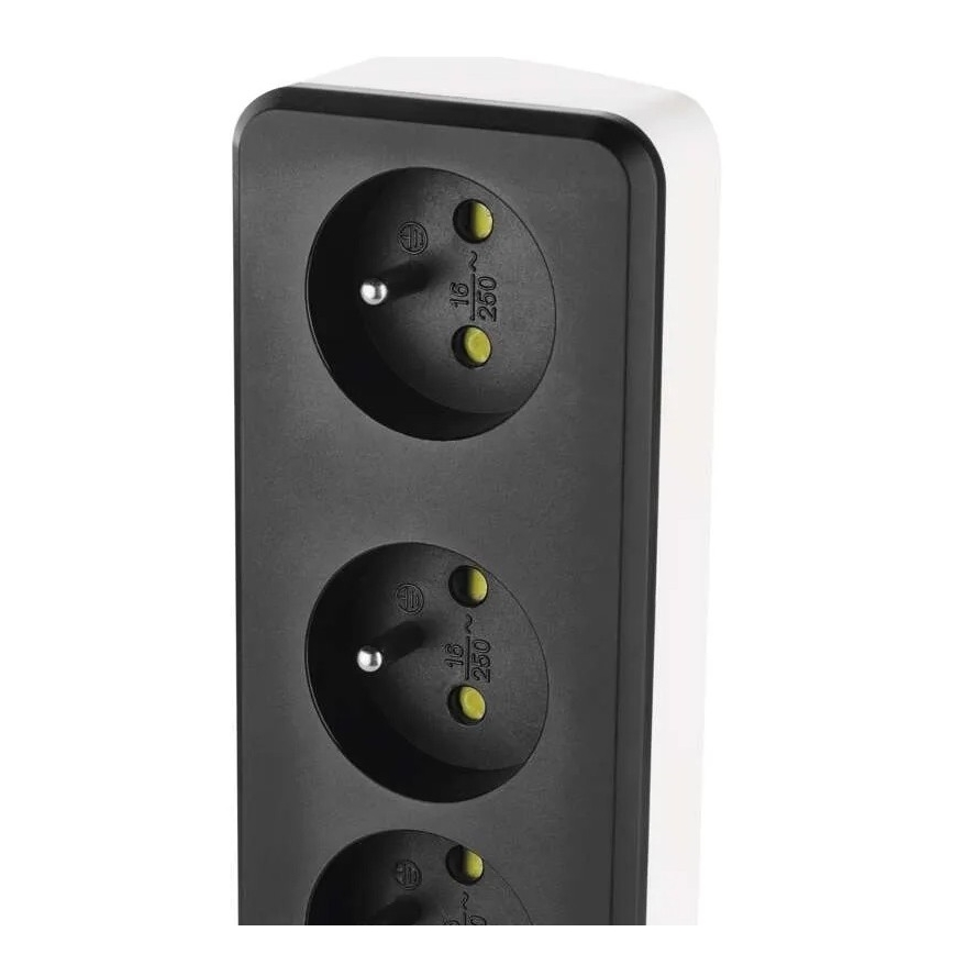 Chytrý prodlužovací kabel s vypínačem GoSmart 4Z + 1xUSB-A + 1xUSB-C 2 m Wi-Fi Tuya