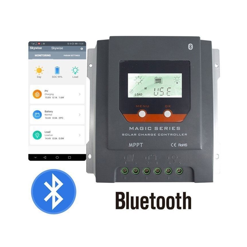 Chytrý regulátor solárního nabíjení MPPT 12-24V/20A IP32