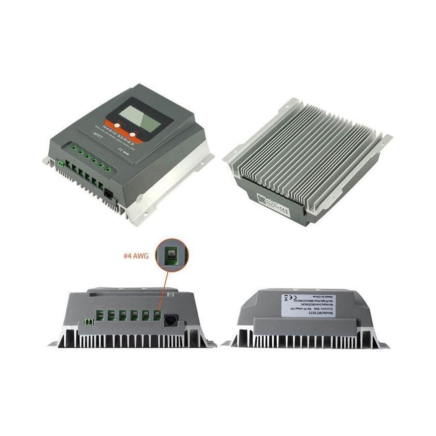 Chytrý regulátor solárního nabíjení MPPT 12-24V/30A IP32