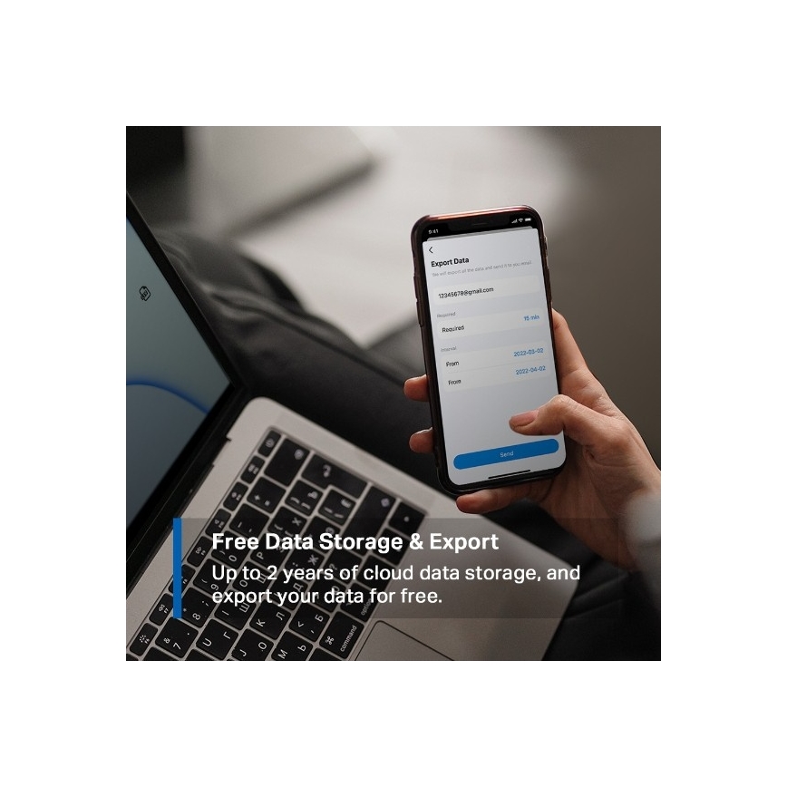 Chytrý senzor pro měření teploty a vlhkosti 1xCR2450