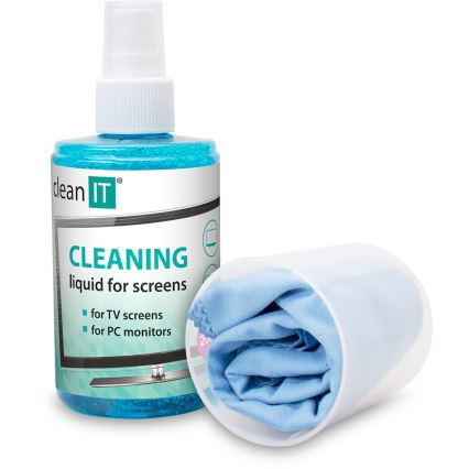 CLEAN IT CL-180 - Čistící roztok na obrazovky s utěrkou 200 ml
