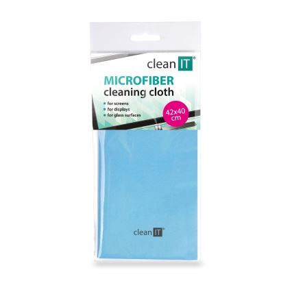 CLEAN IT CL-700 - Čisticí utěrka z mikrovlákna 40x42 cm modrá