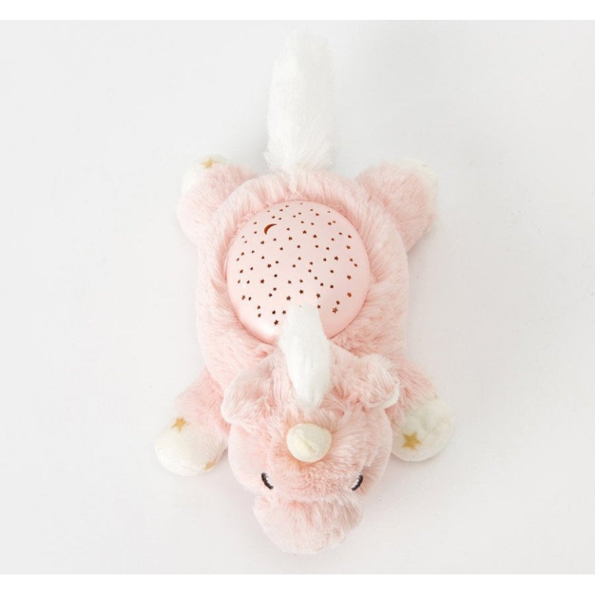 Cloud B - Usínáček s projektorem 2xAAA jednorožec