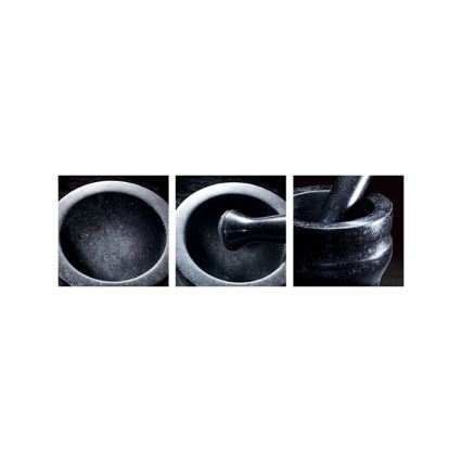 Cole&Mason - Granitový hmoždíř s tloučkem GRANITE pr. 14 cm žula/černá