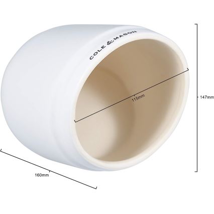 Cole&Mason - Keramická dóza na sůl WHITMORE