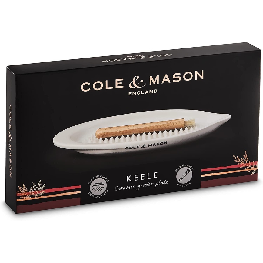 Cole&Mason - Keramické struhadlo s dřevěným kartáčem