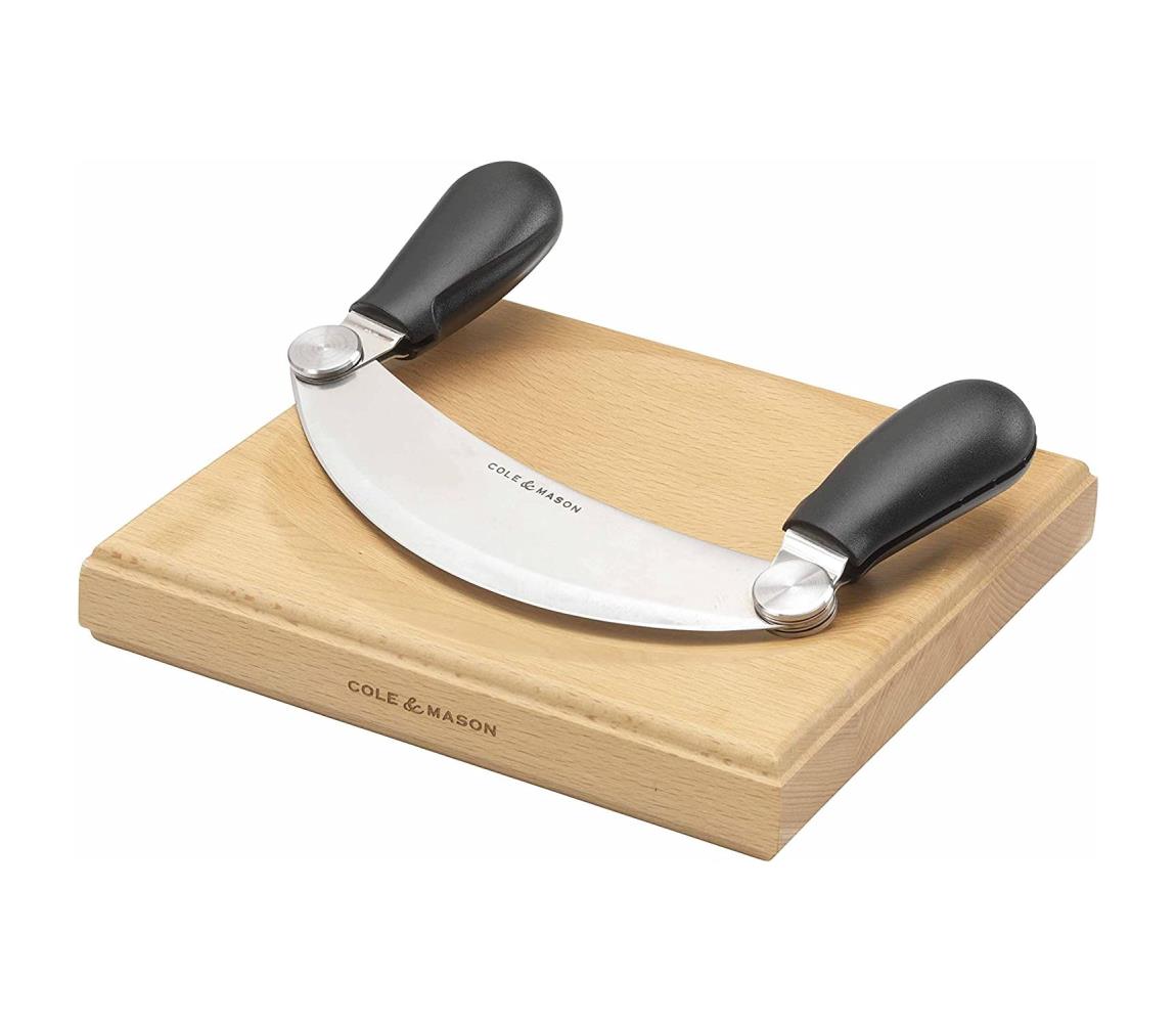 Cole&Mason Cole&Mason - Kuchyňské prkénko a kolíbkový nůž 21,5x51,5 cm buk 
