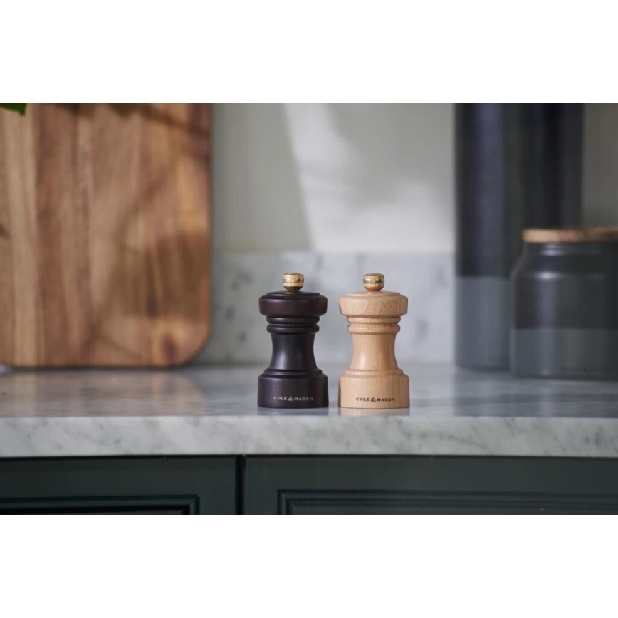 Cole&Mason - Mlýnek na sůl HOXTON 10,4 cm buk/hnědá