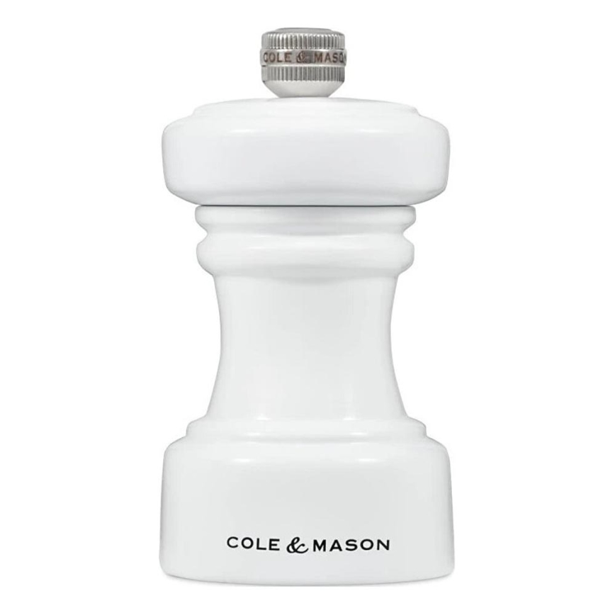 Cole&Mason - Mlýnek na sůl HOXTON 10,4 cm buk/lesklá bílá
