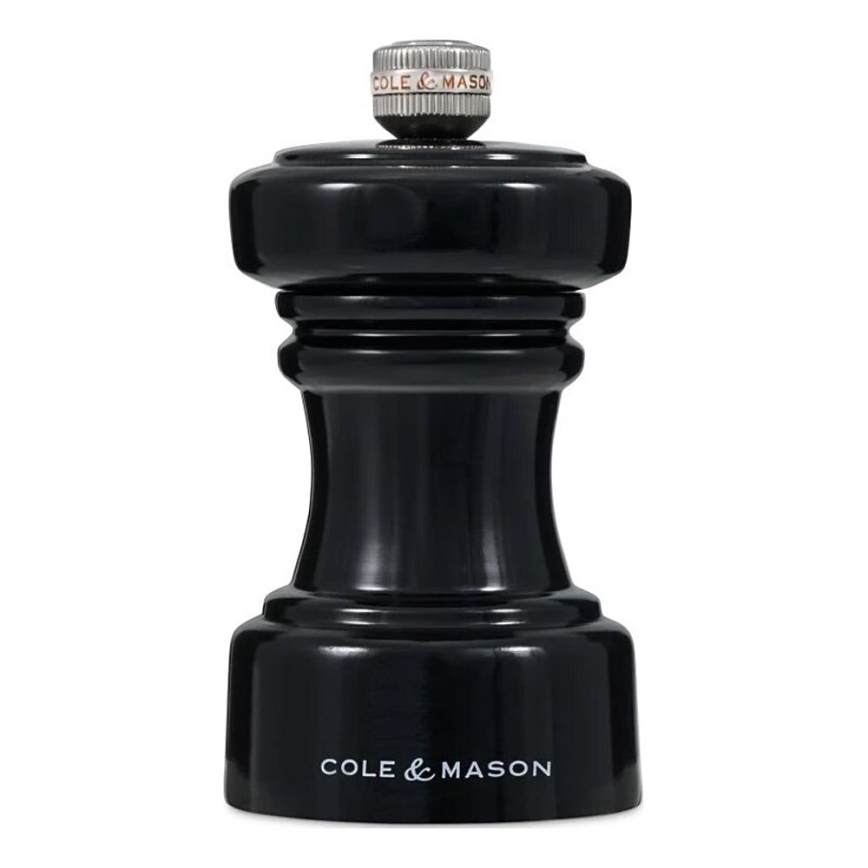 Cole&Mason - Mlýnek na sůl HOXTON 10,4 cm buk/lesklá černá