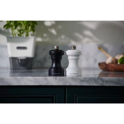 Cole&Mason - Mlýnek na sůl HOXTON 10,4 cm buk/matná bílá