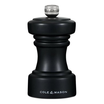 Cole&Mason - Mlýnek na sůl HOXTON 10,4 cm buk/matná černá