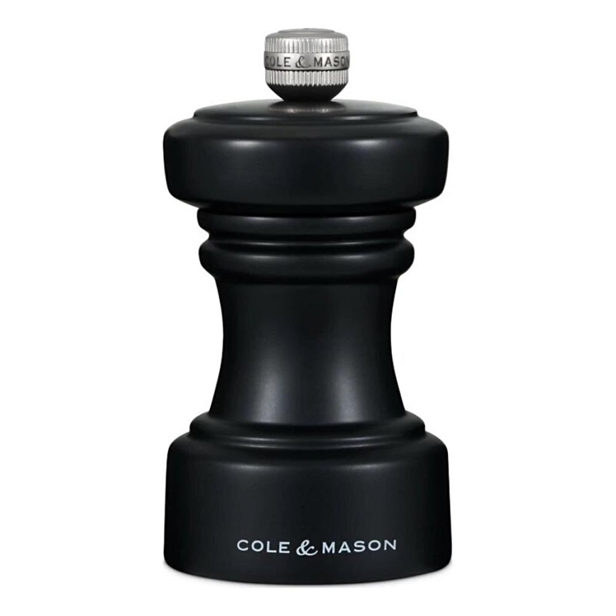 Cole&Mason - Mlýnek na sůl HOXTON 10,4 cm buk/matná černá