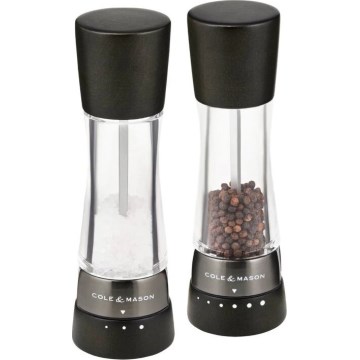 Cole&Mason - Sada mlýnků na sůl a pepř DERWENT 2 ks 19 cm buk/černá
