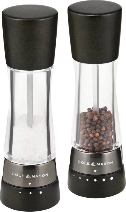 Cole&Mason - Sada mlýnků na sůl a pepř DERWENT 2 ks 19 cm buk/černá