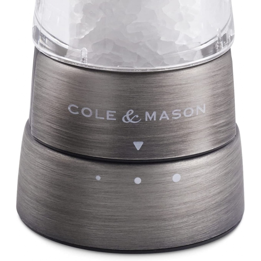 Cole&Mason - Sada mlýnků na sůl a pepř DERWENT 2 ks 19 cm matný chrom