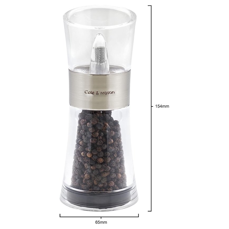 Cole&Mason - Sada mlýnků na sůl a pepř FLIP 2 ks 15,4 cm lesklý chrom