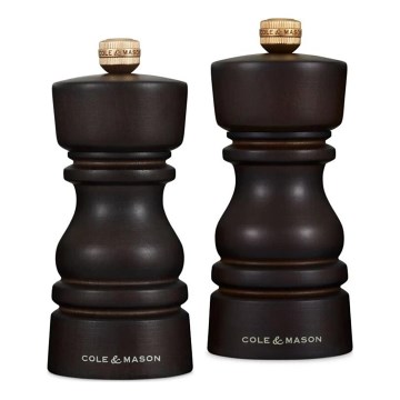 Cole&Mason - Sada mlýnků na sůl a pepř LONDON 2 ks 13 cm buk/hnědá