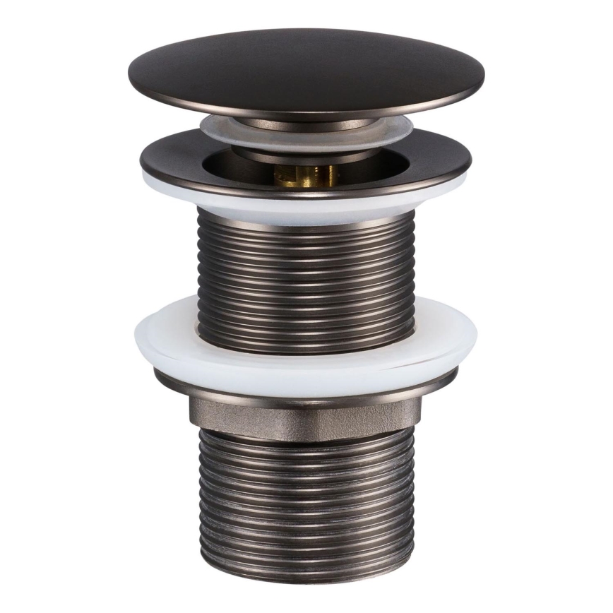 COMAD CLICK-CLACK T201GG-3 - Umyvadlová výpusť CLICK-CLACK pr. 7 cm šedá