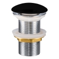 COMAD CLICK-CLACK T201M-B2-3 - Umyvadlová výpusť CLICK-CLACK pr. 7 cm matná černá