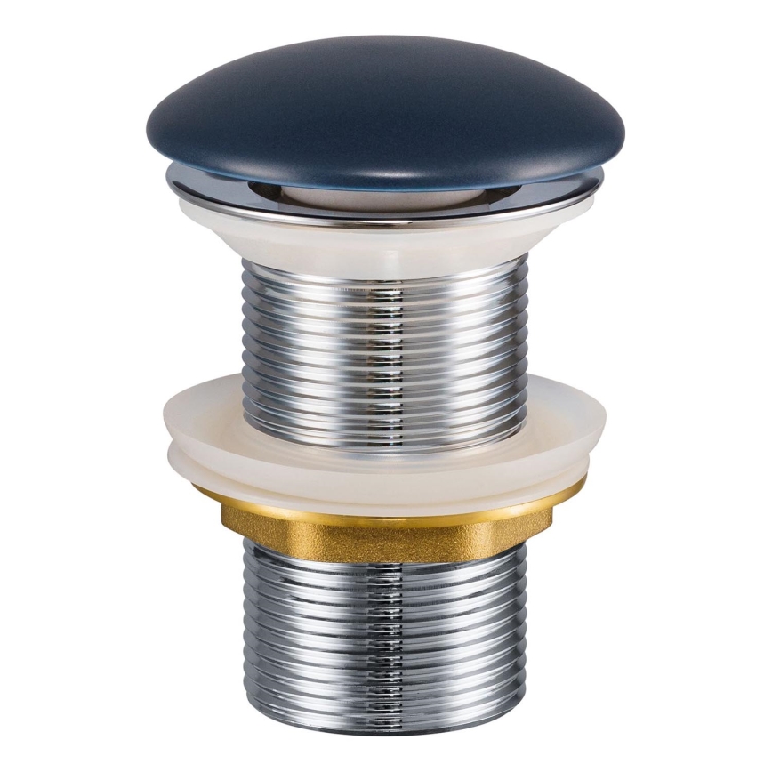 COMAD CLICK-CLACK T201MNB-3 - Umyvadlová výpusť CLICK-CLACK pr. 7 cm matná námořnická modrá