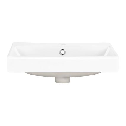 COMAD UN-RITA-GW-50 - Umyvadlo na desku RITA 50x40 cm keramika/lesklá bílá