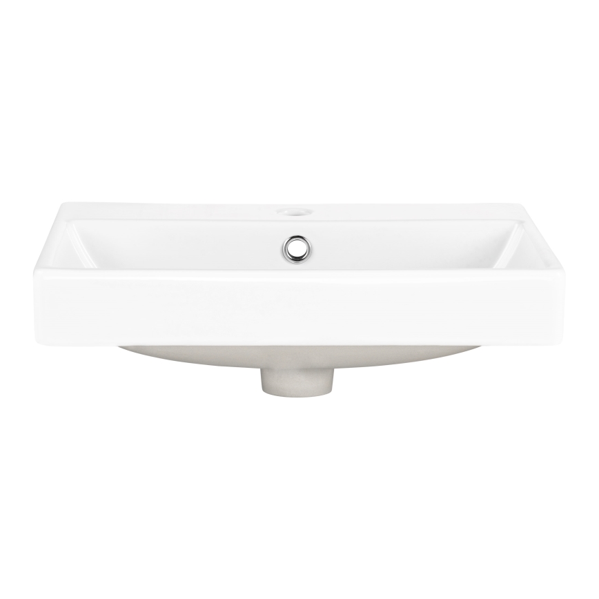 COMAD UN-RITA-GW-50 - Umyvadlo na desku RITA 50x40 cm keramika/lesklá bílá
