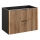 COMAD XILO BLACK WOTAN 82-80-D-2S - Koupelnová skříňka pod umyvadlo XILO 57x80,2 cm černá/dub wotan