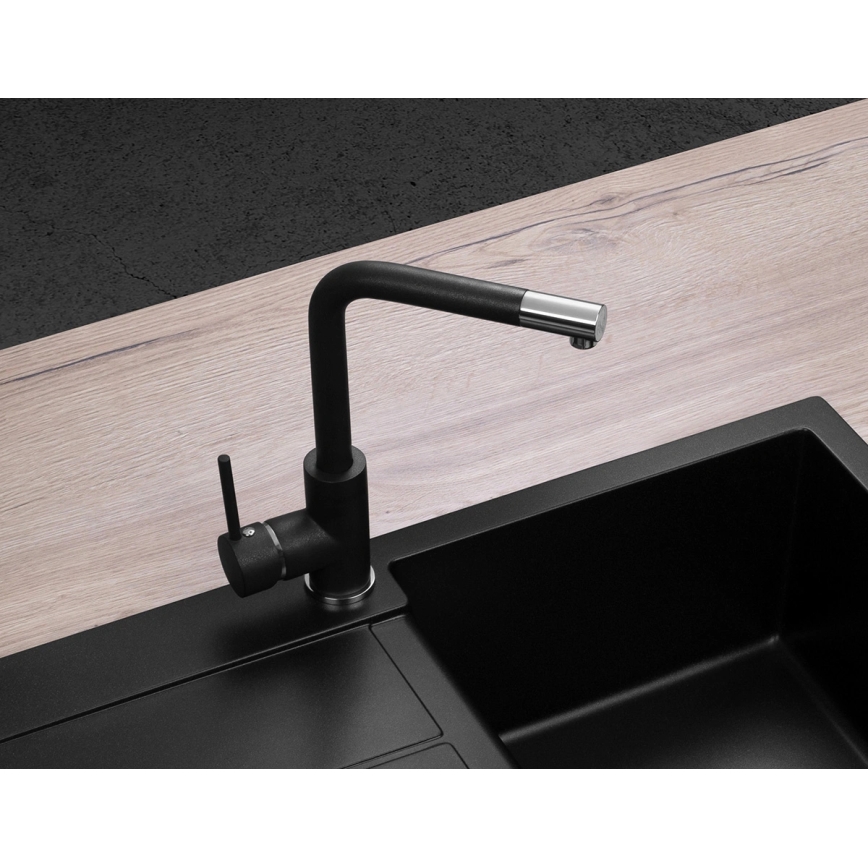 Concept BDG4327BC - Dřezová baterie 27,3 cm granit/černá