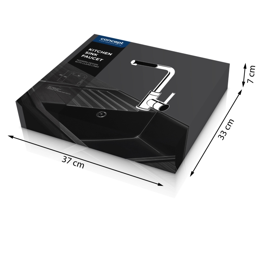 Concept BDG4527BE - Dřezová baterie s vytahovací sprškou 26,9 cm granit/béžová