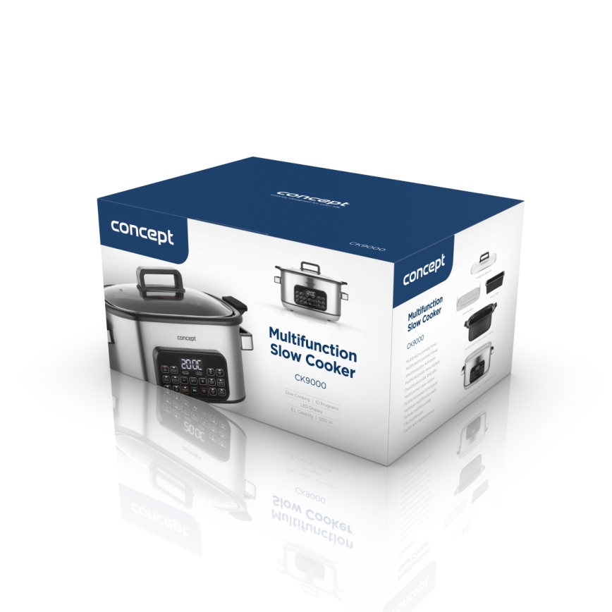 Concept CK9000 - Multifunkční elektrický hrnec 6 l 10v1 1250W/230V nerez